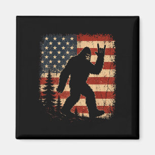Imán Bigfoot bandera americana patriótico sasquatch ret