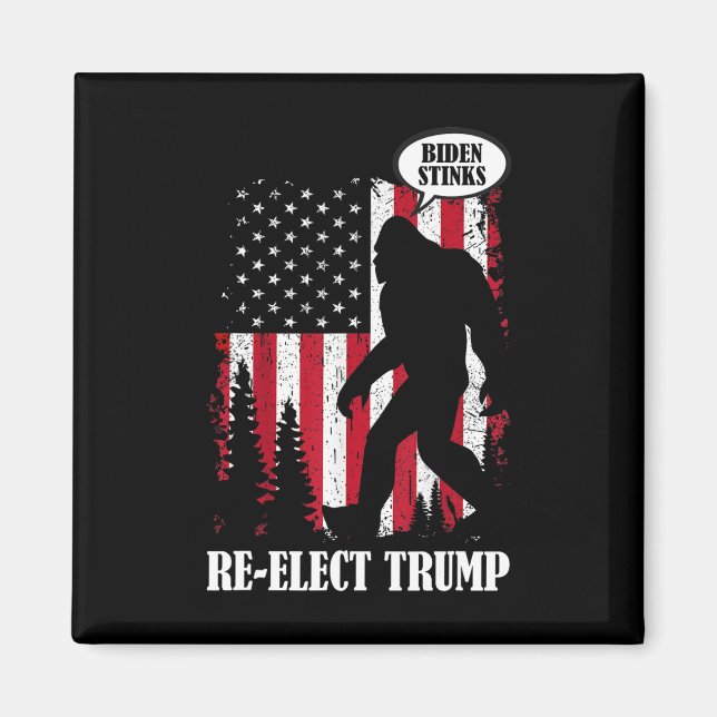 Imán Bigfoot dice que Biden Stinks (Frente)