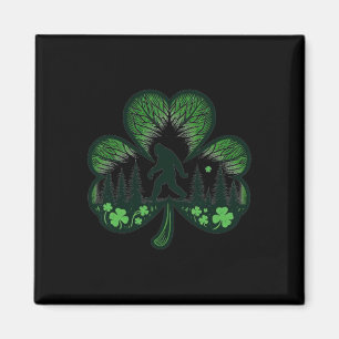 Imán Bigfoot Divertido Día de San Patricio Cool Bi