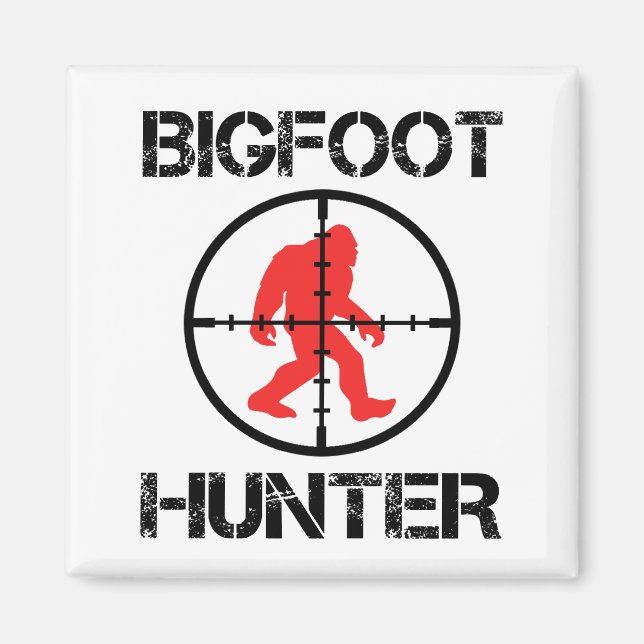 Imán Bigfoot Hunter Funny Bigfoot Lover (Frente)