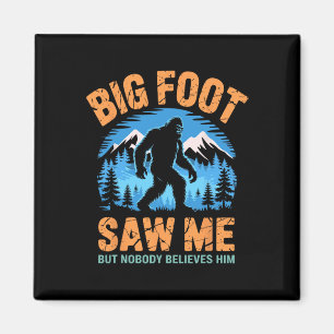 Imán Bigfoot Me Vio Divertido Sasquatch Retro Gran Pie