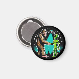 Imán Bigfoot Meets Alien