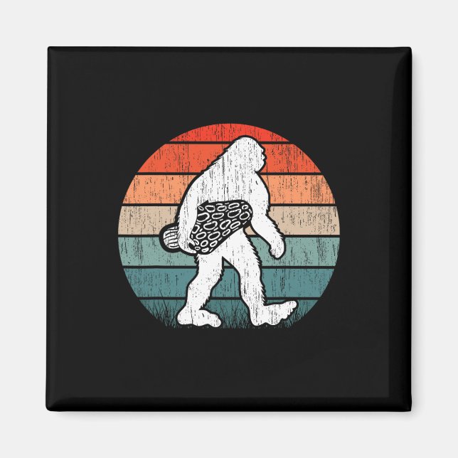 Imán Bigfoot Morel Mushroom Foraging Mycology Shroom Hu (Frente)