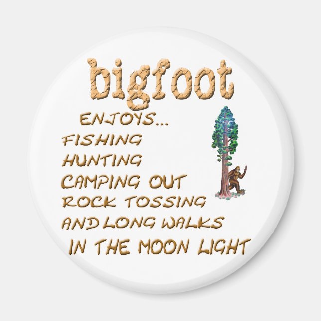 Imán Bigfoot no (Frente)