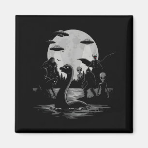 Imán Bigfoot Ovni Monstruo del Lago Ness Mothman y Alie