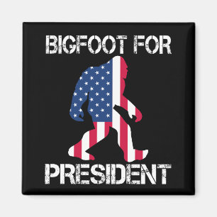 Imán Bigfoot Para Presidente Bigfoot Divertido