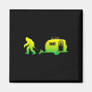 Imán Bigfoot Rv Motorhome Camping Sasquatch Campervan G