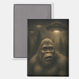 Imán Bigfoot Sasquatch Alien UFO Funny