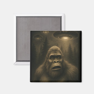 Imán Bigfoot Sasquatch Alien UFO Funny