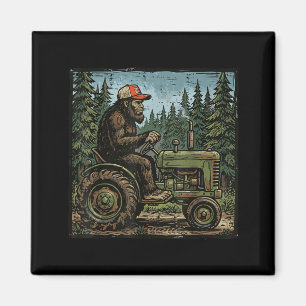 Imán Bigfoot Sasquatch Tractor Divertida Granja Granjer