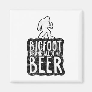 Imán Bigfoot Se Bebió Toda Mi Cerveza Amantes Divertido