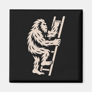 Imán Bigfoot Subiendo Escalera Criptido Divertido Amant