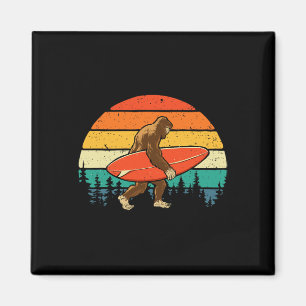 Imán Bigfoot Surfista - Tablero de Surf Retro Surfing P