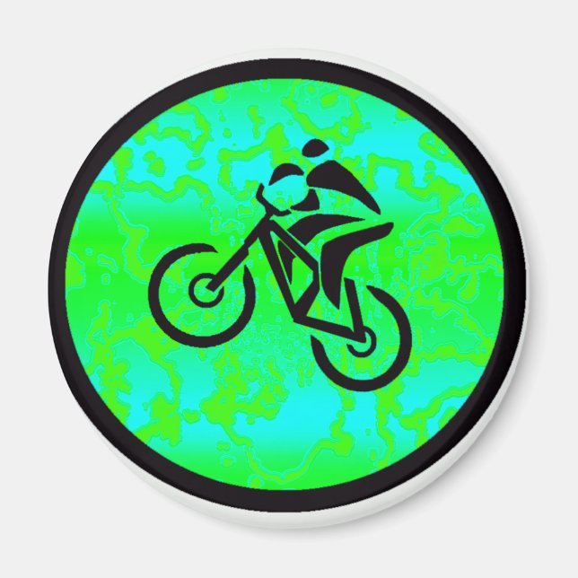 Imán Bike Lime Funky (Frente)