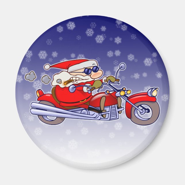 Imán Biker Santa (Frente)
