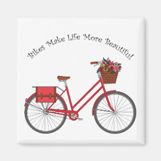 Imán Bikes Make Life More Beautiful - Red Bike