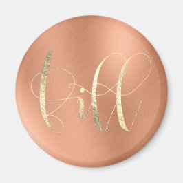 Imán Bill Recuerda Time Weekly Planner Cooper Gold