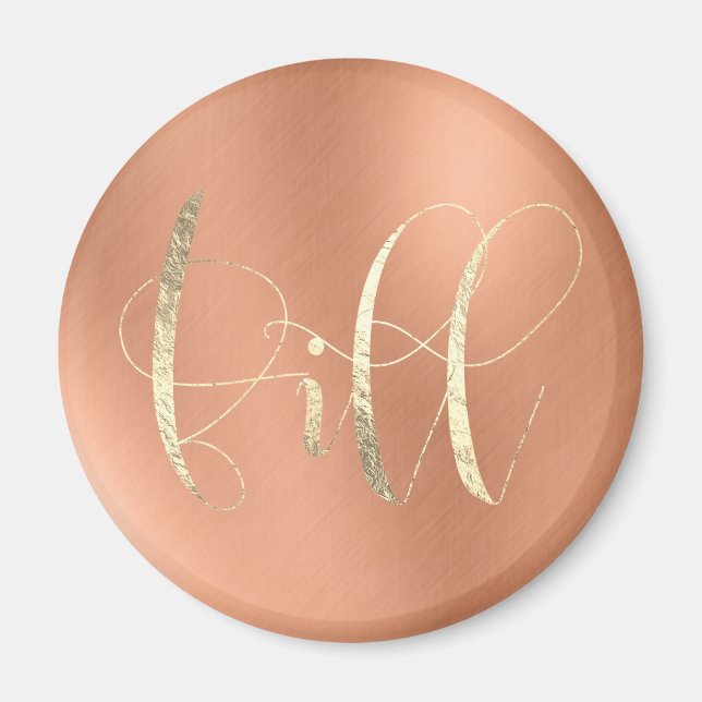 Imán Bill Recuerda Time Weekly Planner Cooper Gold (Frente)