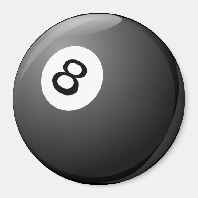 Imán Billar, 8 Ball, (Frente)