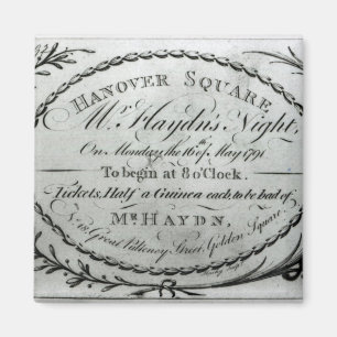 Imán Billete al Sr. La noche de Haydn en Hanover