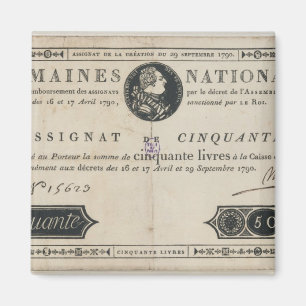 Imán billete de banco de 50 livres, el 29 de octubre de