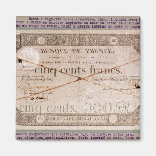 Imán Billete de banco para 500 francos del 24to