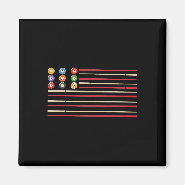Imán Billiard Player Ee. Flag Pool Snooker (Frente)