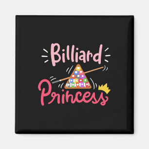 Imán Billiard Princess Woman Billiards Cuece Piscina De