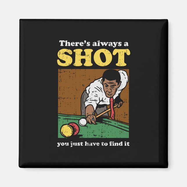 Imán Billiard Snooker Retro (Frente)