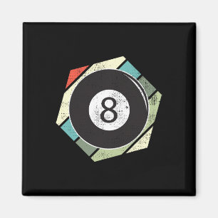 Imán Billiards 8 Ball Retro Amor Por El Sport Billiard