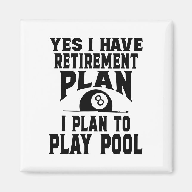Imán Billiards Billiard Pool Sí Tengo Retirada (Frente)