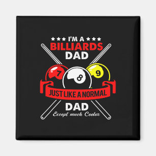 Imán Billiards Dad Para El Padre Papi Billiard Dad
