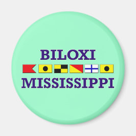 Imán Biloxi Nautical Flags Magnet
