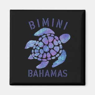 Imán Bimini, Bahamas Beach Design _ Souvenir Illustrati