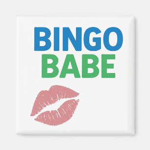 Imán Bingo Babe lindo y confiado amante del bingo