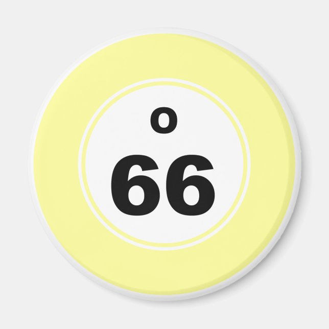 Imán Bingo Ball O (Frente)
