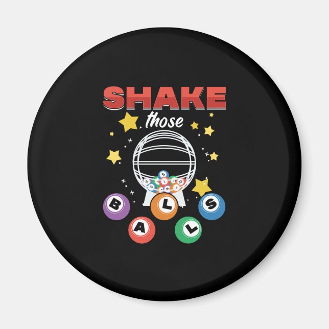 Imán Bingo Balls Lucky Game Player Gambling Gift (Frente)