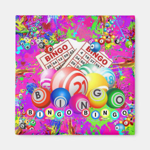 Imán BINGO BINGO Pintura Salpicada CBDOilPrincess