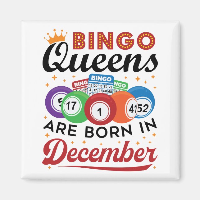 Imán Bingo Bingo Queens nace en diciembre (Frente)