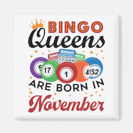 Imán Bingo Birthday Women noviembre