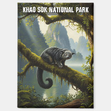 Binturong en el Parque Nacional Khao Sok en Tailan