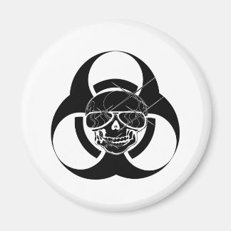 Imán Biohazard Tattoo Skull