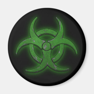 Imán Biohazard verde