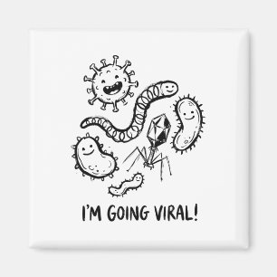 Imán Biólogo Humor Ciencia Microbio Germen Virus Biolog