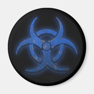 Imán Bioriesgo azul