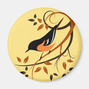 Imán Bird Baltimore Oriole