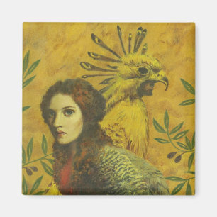 Imán Bird Lady Magnet