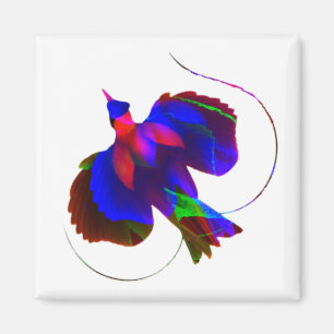 Imán Bird of Paradise of Papua New Guinea Magnet