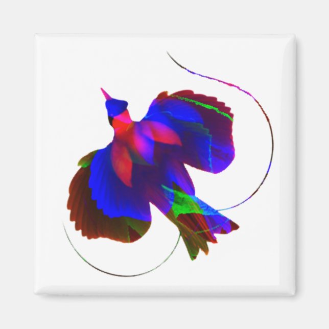 Imán Bird of Paradise of Papua New Guinea Magnet (Frente)