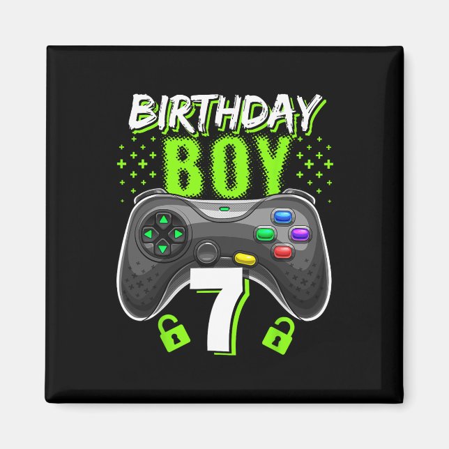 Imán Birday Boy 7 Video Game Controller Gamer 7Bir (Frente)